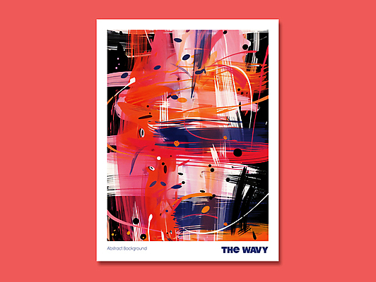 PSD 디자인 포스터 일러스트 붓터치 추상 사람없음 빨간색 물감 혼합 디지털합성 그림 질감 국내일러스트 컬러 무늬 미술도구 파일형식