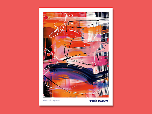 PSD 디자인 포스터 일러스트 붓터치 추상 사람없음 빨간색 물감 혼합 디지털합성 그림 질감 국내일러스트 컬러 무늬 미술도구 파일형식