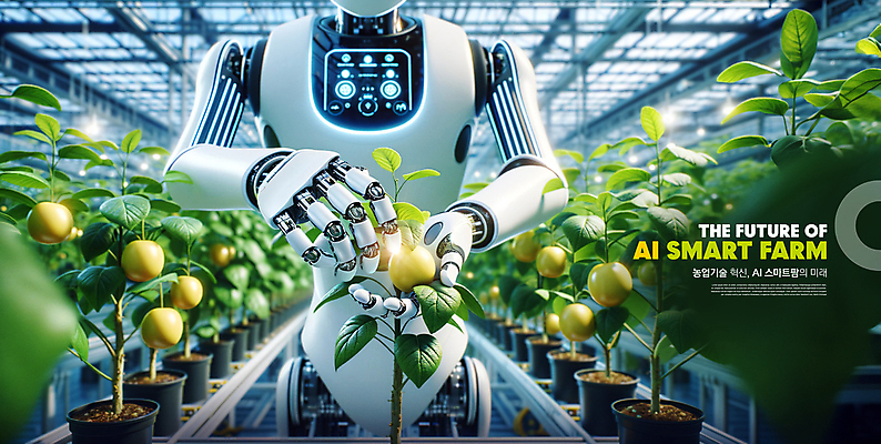 PSD 식물 편집이미지 농업 미래 실내 관리 들기 사람없음 빛 농사 사과 로봇 스마트팜 AI_인공지능 이미지편집 산업 컨셉 과일 모션 내부 농장 파일형식