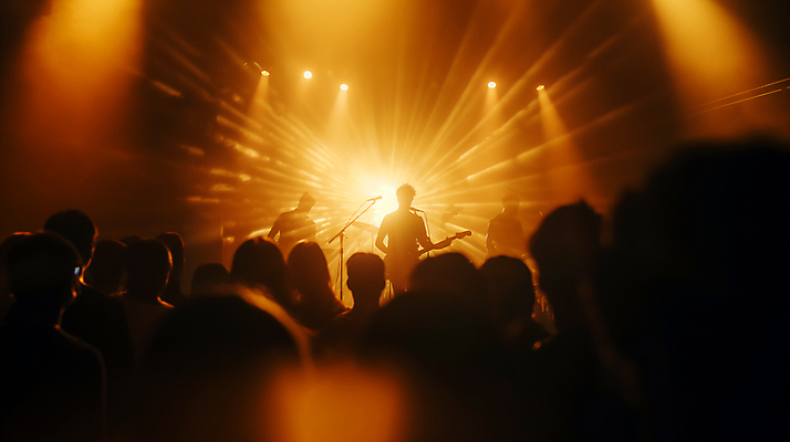 JPG 편집이미지 손 실루엣 조명 여러명 성인 신체부위 빛 축제 주황색 무대 기타 밴드 군중 마이크 활기 성인만 편집실사 AI인물포토 AI콘텐츠 음악 컬러 음향기기 다수 컨셉 현악기 촬영기법 사람 CG 파일형식 AI포토