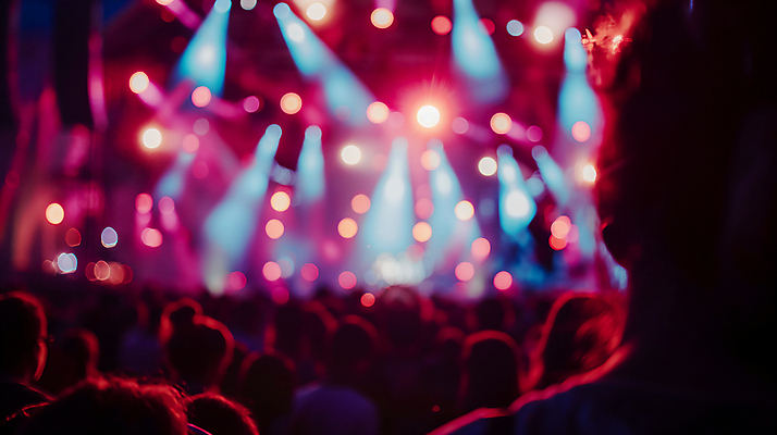 JPG 편집이미지 조명 여러명 성인 빛 축제 무대 군중 활기 성인만 편집실사 AI인물포토 AI콘텐츠 다수 컨셉 사람 CG 파일형식 AI포토