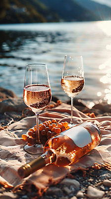 JPG 편집이미지 포도 잔 그림자 해변 사람없음 여름 햇빛 소풍 천 디지털합성 샴페인잔 샴페인병 편집실사 AI포토 AI콘텐츠 식기 계절 바다 술잔 과일 술병 태양 야외활동 직물 샴페인 CG 파일형식