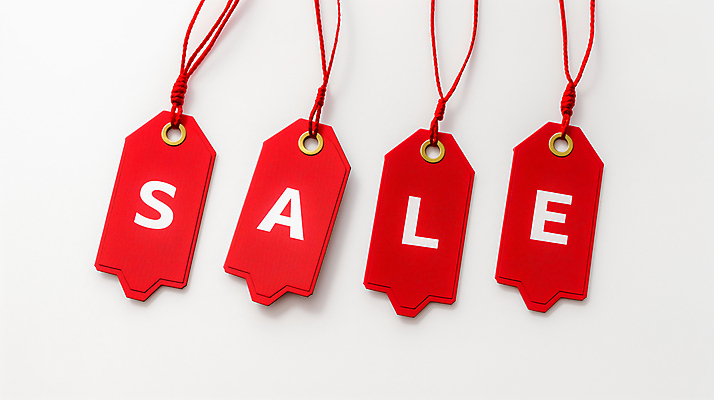 JPG 편집이미지 영어 텍스트 사람없음 빨간색 꼬리표 세일 오브젝트 편집실사 AI포토 AI콘텐츠 문자 컬러 라벨 CG 파일형식