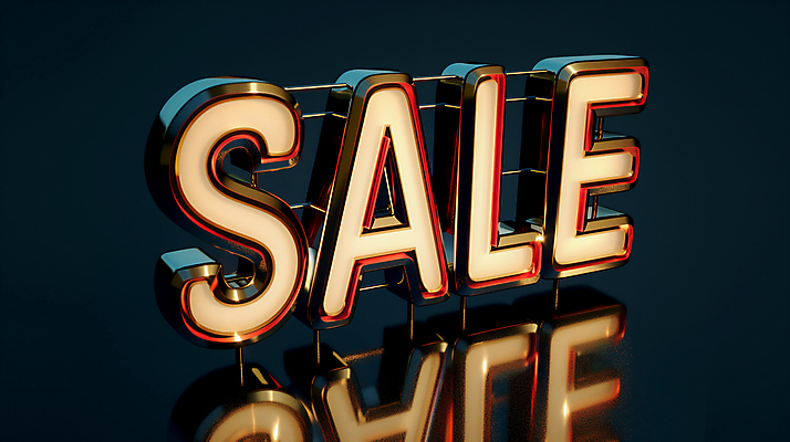 JPG 편집이미지 영어 텍스트 조명 사람없음 반사 세일 오브젝트 네온 편집실사 AI컴퓨터그래픽 AI콘텐츠 문자 CG 파일형식