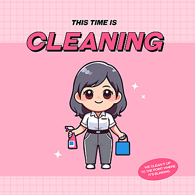 전신 캐릭터 여자 분홍색 일러스트 한명 들기 성인 반짝임 깨끗함 청결 청소도구 청소 완료 세제 분무기 걸레 청소부 성인여자한명만 청소업체 일러캐릭터 AI파일 직업 1 컬러 컨셉 모션 사람 도구 위생 여자한명만 성인여자만 파일형식 벡터