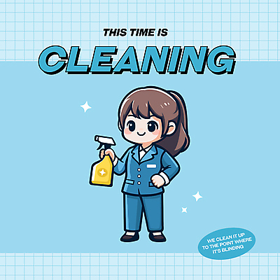 전신 캐릭터 여자 하늘색 일러스트 한명 들기 성인 반짝임 깨끗함 청결 청소도구 청소 완료 세제 분무기 청소부 성인여자한명만 청소업체 일러캐릭터 AI파일 직업 1 컨셉 모션 사람 파란색 도구 위생 여자한명만 성인여자만 파일형식 벡터