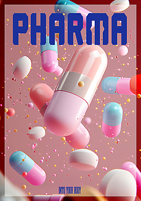 PSD 편집이미지 의학 타이포그라피 사람없음 컬러풀 알약 화려 디지털합성 치료제 편집소스 이미지편집 문자 컬러 컨셉 약 파일형식