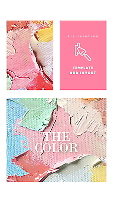 PSD 템플릿 디자인 예술 페인팅 추상 프레임 타이포그라피 사람없음 컬러풀 물감 화려 그림 질감 레이아웃 색채 유화 편집소스 이미지템플릿 문자 컬러 컨셉 무늬 미술 미술도구 파일형식
