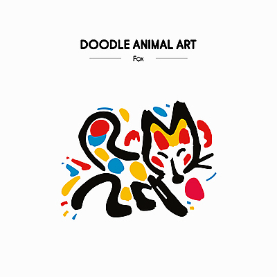 예술 선 일러스트 색연필 잉크 사람없음 컬러풀 귀여움 물감 색칠 낙서 그림 크레파스 여우 손그림 국내일러스트 AI파일 컬러 컨셉 포유류 학용품 미술도구 파일형식 벡터
