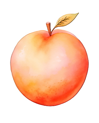 JPG 잎 일러스트 수채화 사람없음 빨간색 여름 신선 사과 국내일러스트 AI일러스트 AI콘텐츠 식물 계절 컬러 과일 파일형식