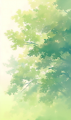 JPG 디자인 일러스트 자연 나뭇잎 수채화 사람없음 초록색 분위기 그림 카피스페이스 국내일러스트 AI일러스트 AI콘텐츠 컬러 컨셉 잎 공백 생태계 파일형식