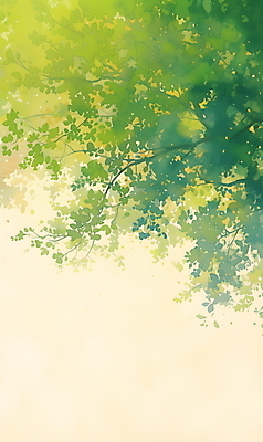 JPG 디자인 일러스트 자연 나뭇잎 수채화 사람없음 초록색 분위기 그림 카피스페이스 국내일러스트 AI일러스트 AI콘텐츠 컬러 컨셉 잎 공백 생태계 파일형식