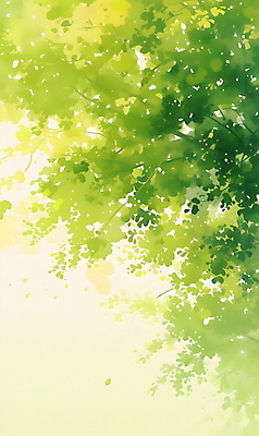 JPG 디자인 일러스트 자연 나뭇잎 수채화 사람없음 초록색 분위기 그림 카피스페이스 국내일러스트 AI일러스트 AI콘텐츠 컬러 컨셉 잎 공백 생태계 파일형식