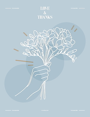 손 디자인 꽃잎 꽃다발 일러스트 사랑 들기 타이포그라피 신체부위 장식 파란색 잡기 다발 라인아트 감사 심플 손그림 국내일러스트 AI파일 문자 꽃 감정 선 컬러 모션 사람 파일형식 벡터