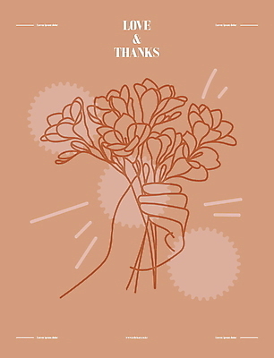 손 디자인 꽃잎 꽃다발 일러스트 사랑 들기 타이포그라피 신체부위 장식 잡기 다발 라인아트 감사 심플 손그림 베이지색 국내일러스트 AI파일 문자 꽃 감정 선 컬러 모션 사람 파일형식 벡터