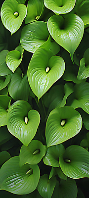 JPG 편집이미지 잎 자연 풍경 사람없음 초록색 연두색 정원 새벽 신선 덩굴 이슬 편집실사 AI포토 AI콘텐츠 자연요소 식물 컬러 CG 생태계 파일형식