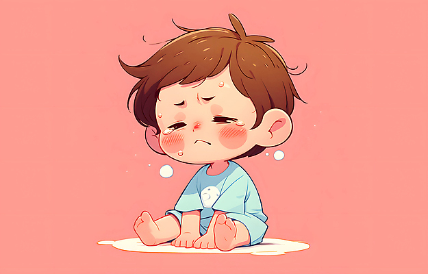 JPG 남자 어린이 분홍색 일러스트 한명 소년 고통 열 질병 울음 눈물 발열 소년한명만 국내일러스트 AI일러스트 AI콘텐츠 1 감정 컬러 의학 표정 사람 남자한명만 소년만 파일형식