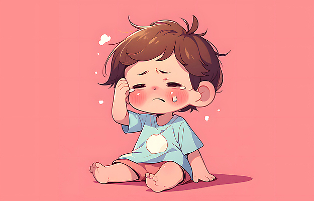 JPG 남자 어린이 분홍색 일러스트 한명 소년 고통 열 질병 울음 눈물 발열 소년한명만 국내일러스트 AI일러스트 AI콘텐츠 1 감정 컬러 의학 표정 사람 남자한명만 소년만 파일형식