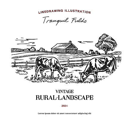 나무 일러스트 자연 주택 흑백 풍경 초원 타이포그라피 사람없음 농장 라벨 검은색 농촌 빈티지 소 심볼 전원생활 국내일러스트 AI파일 식물 문자 컬러 컨셉 농업 포유류 프레임 촬영기법 건물 생활 시골 생태계 파일형식 벡터
