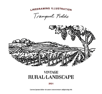 일러스트 자연 포도 흑백 풍경 초원 타이포그라피 사람없음 농장 라벨 검은색 농촌 빈티지 심볼 포도밭 포도나무 전원생활 국내일러스트 AI파일 문자 컬러 컨셉 밭 농업 과일 프레임 촬영기법 생활 시골 과일나무 생태계 파일형식 벡터