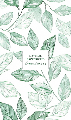 PSD 식물 편집이미지 잎 패턴 자연 타이포그라피 사람없음 세로 초록색 빈티지 이미지편집 문자 컬러 컨셉 무늬 생태계 파일형식