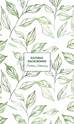 PSD 식물 편집이미지 잎 패턴 자연 타이포그라피 사람없음 세로 초록색 빈티지 이미지편집 문자 컬러 컨셉 무늬 생태계 파일형식