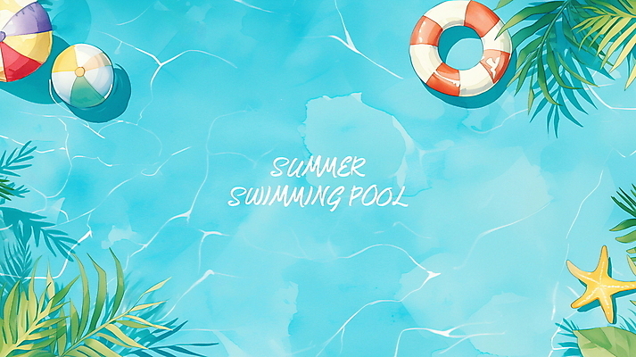 PSD 편집이미지 배너 물결 잎 레저 불가사리 프레임 수영장 풍경 사람없음 파란색 여름휴가 야자수 시원함 비치볼 휴양지 튜브 카피스페이스 이미지편집 나무 식물 컬러 공 휴가 극피동물 바캉스용품 공백 장소 파일형식 여름_계절