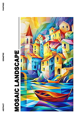 도형 PSD 편집이미지 예술 추상 풍경 해변 사람없음 건물 노을 도시 화려 나룻배 디지털합성 모자이크 기하학 편집소스 이미지편집 자연요소 건축물 바다 컨셉 무늬 배_교통 파일형식