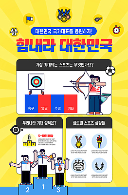 전신 템플릿 남자 축구공 응원 한국 들기 여러명 성인 글로벌 노란색 축제 인포그래픽 깃발 태극기 메달 즐거움 양궁 양궁선수 국가대표 개막식 등수 세계인 스톱워치 시상식 양궁과녁 성인남자만 이미지템플릿 AI파일 감정 아시아 스포츠 시계 컬러 다수 공 축구용품 모션 운동선수 사람 이벤트 국기 상_상패 남자만 성인만 파일형식 벡터