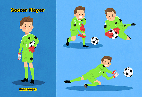 전신 캐릭터 남자 스포츠 유니폼 일러스트 축구공 축구선수 그림자 들기 여러명 성인 파란색 세트 달리기 운동 축구 수비 골키퍼 축구캐릭터 성인남자만 월간캐릭터 일러캐릭터 AI파일 옷 컬러 다수 공 축구용품 모션 운동선수 건강 사람 구기 스포츠캐릭터 남자만 성인만 파일형식 벡터