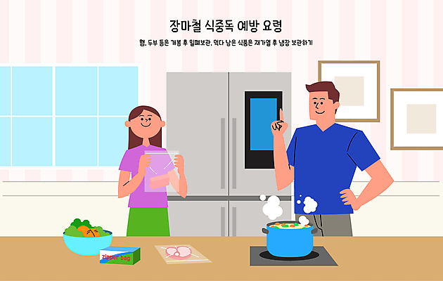 그릇 여자 남자 허리손 액자 채소 일러스트 창문 들기 안전 성인 두명 여름 가리킴 질병 냄비 저장 예방 장마 냉장고 끓이기 식중독 요령 성인만 지퍼백 국내일러스트 AI파일 식기 계절 포즈 의학 모션 사람 손짓 가전제품 비_날씨 솥 패키지 파일형식 벡터