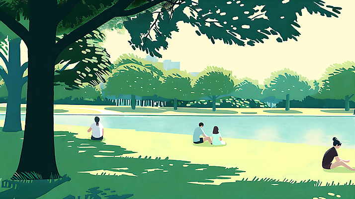 PSD 나무 계절 공원 여자 남자 일러스트 자연 하늘 그림자 앉기 풍경 잔디 여러명 성인 건물 초록색 여름 연못 풀잎 분위기 성인만 국내일러스트 식물 건축물 공공시설 컬러 다수 컨셉 잎 모션 사람 풀_식물 생태계 파일형식