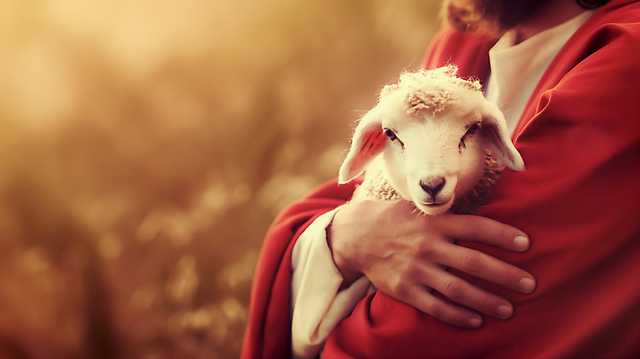 JPG 동물 편집이미지 남자 기독교 안기 한명 들기 성인 양 예수 분위기 성인남자한명만 편집실사 AI인물포토 AI콘텐츠 1 종교 컨셉 포유류 모션 사람 신_종교 CG 남자한명만 성인남자만 파일형식 AI포토