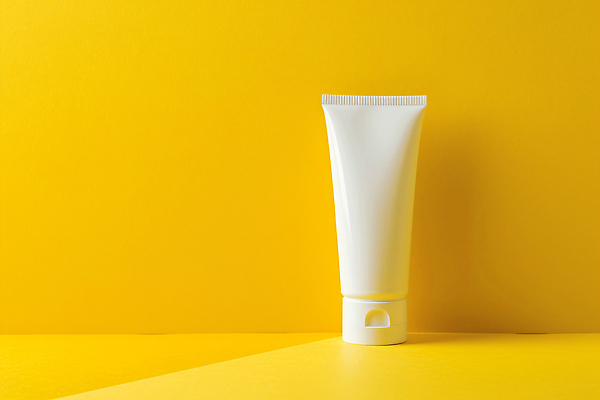 JPG 편집이미지 사람없음 노란색 화장품 분위기 튜브용기 목업 카피스페이스 편집실사 AI포토 AI콘텐츠 컬러 컨셉 뷰티 공백 용기_그릇 CG 파일형식