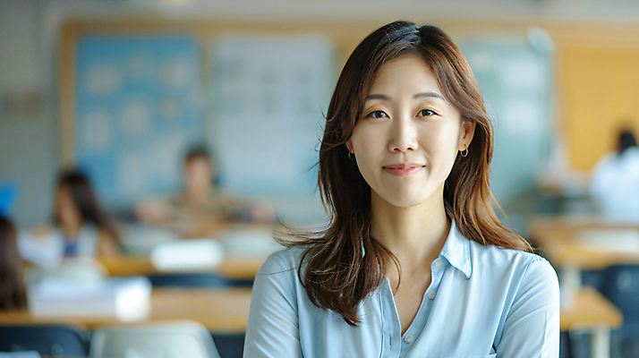 JPG 편집이미지 여자 교실 한명 미소 상반신 성인 교사 5월 스승의날 스승 의료성형뷰티 성인여자한명만 편집실사 AI인물포토 AI콘텐츠 직업 1 교육 기념일 학교 표정 사람 날짜 CG 여자한명만 성인여자만 파일형식 AI포토