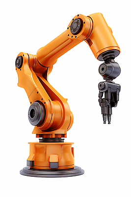 JPG 편집이미지 공장 사람없음 주황색 기계 로봇 자동화 편집실사 AI포토 AI콘텐츠 컬러 공업 CG 파일형식