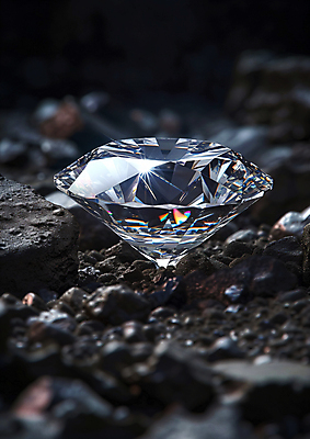 JPG 편집이미지 선물 사람없음 반짝임 흙 돌_바위 다이아몬드 편집실사 AI포토 AI콘텐츠 모션 보석 CG 파일형식