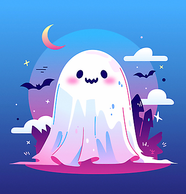 구름 캐릭터 일러스트 미소 이벤트 사람없음 귀여움 보라색 유령 초승달 무서움 공포 팬시 박쥐 여름밤 호러 오싹 일러캐릭터 AI파일 자연요소 감정 컬러 컨셉 포유류 표정 여름 달 야간 파일형식 벡터