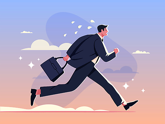 전신 구름 남자 가방 일러스트 직장 한명 사람 성인 비즈니스라이프 반짝임 달리기 직장인 땀 먼지 그라데이션 성인남자한명만 국내일러스트 AI파일 자연요소 직업 1 라이프스타일 잡화 회사 모션 남자한명만 성인남자만 파일형식 벡터