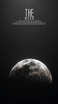 PSD 편집이미지 흑백 타이포그라피 사람없음 우주 달 이미지편집 자연요소 문자 촬영기법 파일형식