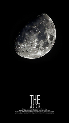 PSD 편집이미지 흑백 타이포그라피 사람없음 우주 달 이미지편집 자연요소 문자 촬영기법 파일형식