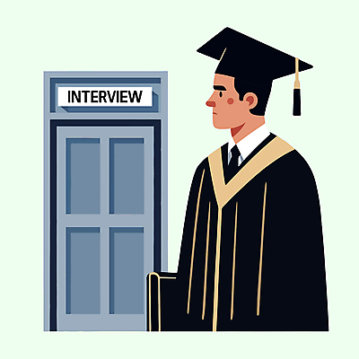 응시 남자 대학생 일러스트 학사모 졸업 졸업생 한명 성인 문 구직 졸업가운 무서움 면접 취업준비생 성인남자한명만 벡터 국내일러스트 AI파일 모자_잡화 1 학생 시선 교육 감정 컨셉 비즈니스 사람 가운 남자한명만 성인남자만 파일형식