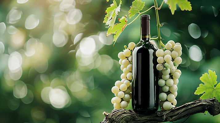 JPG 편집이미지 자연 사람없음 초록색 나뭇가지 와인병 청포도 합성 포도나무 포도잎 편집실사 AI포토 AI콘텐츠 나무 컬러 잎 포도 병_용기 와인 과일나무 CG 생태계 파일형식