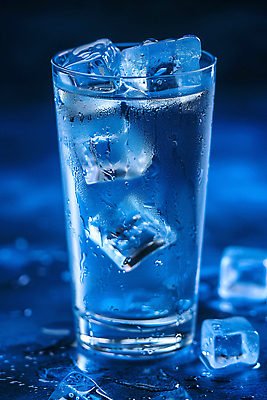 JPG 편집이미지 사람없음 컵 물 얼음 차가움 시원함 디지털합성 편집실사 AI포토 AI콘텐츠 자연요소 식기 CG 파일형식