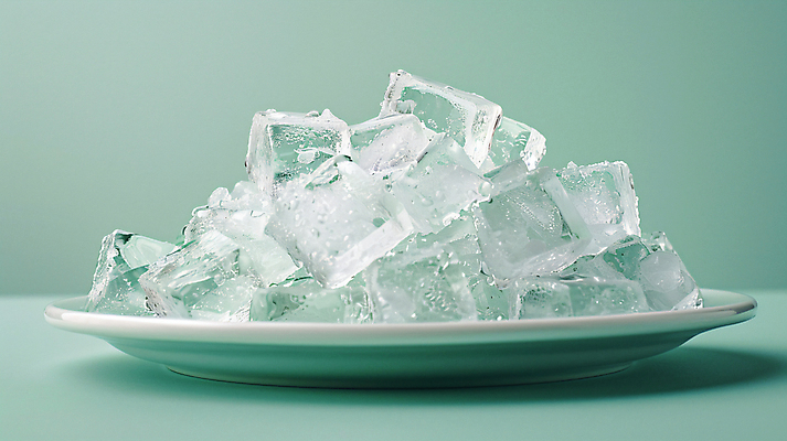 JPG 편집이미지 접시 사람없음 얼음 차가움 시원함 디지털합성 편집실사 AI포토 AI콘텐츠 자연요소 식기 CG 파일형식