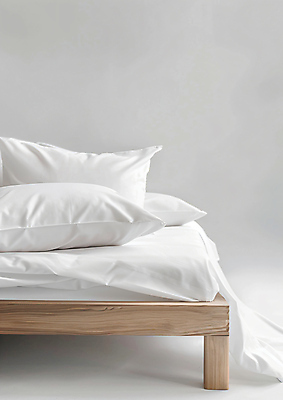 JPG 편집이미지 베개 사람없음 깨끗함 침실 이불 흰색 침대 목재가구 편집실사 AI포토 AI콘텐츠 컬러 가구 컨셉 침구 CG 파일형식