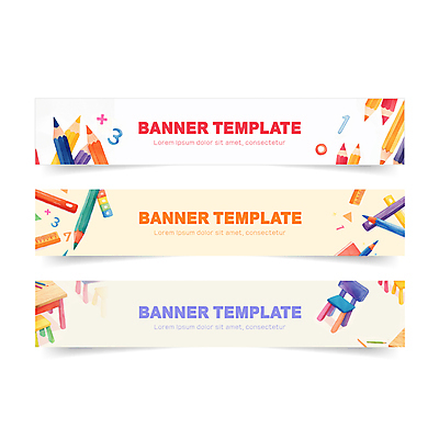 템플릿 배너 배너템플릿 교육 가로배너 의자 색연필 수채화 자 사람없음 컬러풀 숫자 연필 물감 현수막 에듀 배너세트 AI파일 문자 컬러 가구 문구용품 학용품 가로 세트 필기구 미술도구 에듀케이션 파일형식 벡터