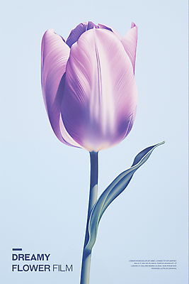 PSD 편집이미지 꽃잎 포스터 분홍색 타이포그라피 사람없음 튤립 투명 우아함 필름 아날로그 이미지편집 문자 꽃 컬러 컨셉 파일형식