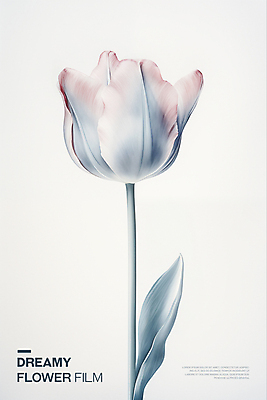 PSD 편집이미지 꽃잎 포스터 분홍색 타이포그라피 사람없음 튤립 투명 우아함 필름 아날로그 이미지편집 문자 꽃 컬러 컨셉 파일형식