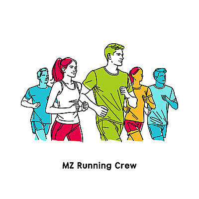 여자 남자 스포츠 일러스트 여러명 성인 타이포그라피 운동복 컬러풀 달리기 운동 그룹 활기 러닝 성인만 국내일러스트 AI파일 문자 옷 컬러 다수 컨셉 모션 건강 사람 파일형식 벡터